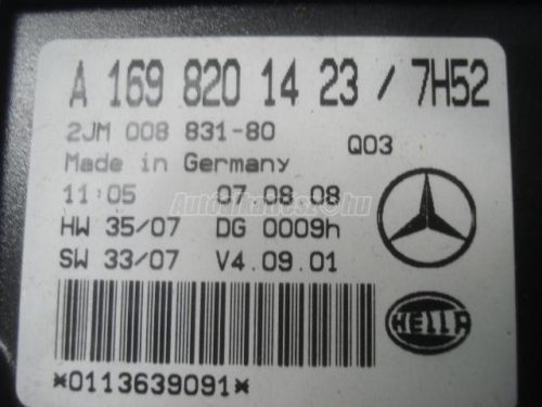 MERCEDES-BENZ A-OSZTÁLY - 2008 - A1698201423 - utastér lámpa