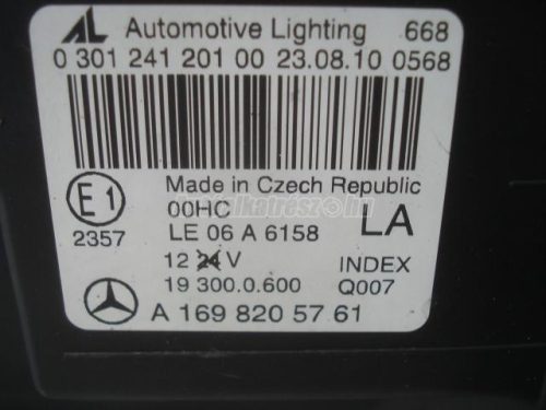 MERCEDES-BENZ A-OSZTÁLY - 2009 - A1698205761 - lámpa