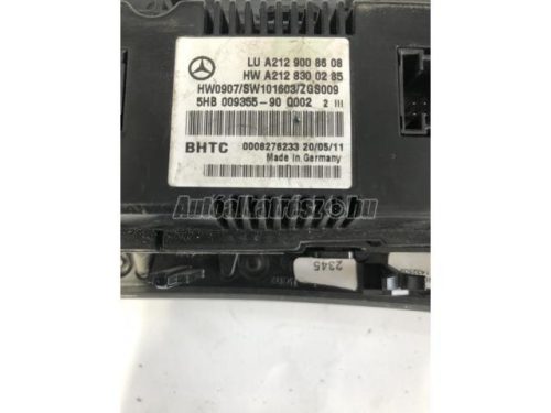 MERCEDES-BENZ E-OSZTÁLY - 2010 - A2129008608  - klíma vezérlőpanel