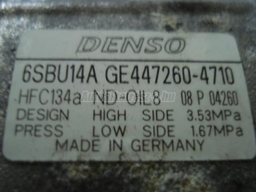 BMW 1-ES SOROZAT - 2011/02 - GE447260-4710 - klíma kompresszor