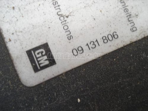 OPEL ASTRA G - 2002 - GM 09 131 806 - levélfogó rács