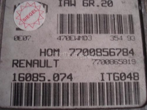RENAULT TWINGO - 1995 - HOM7700856784 - motor vezérlőegység