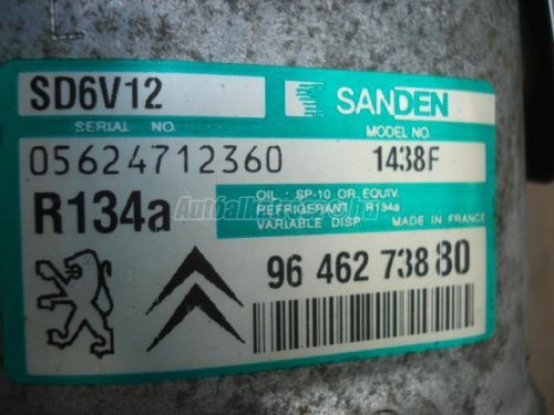 PEUGEOT PARTNER,  206 | CITROEN XSARA,  XSARA PICASSO,  BERLINGO | LANCIA ZETA - 2005/03 - 9646273880 - kompresszor, klíma