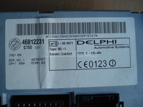 FIAT PUNTO - 2000/03 - immobilizer