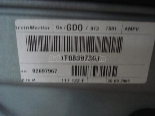 VOLKSWAGEN TOURAN - 2005 - ablakemelő szerkezet