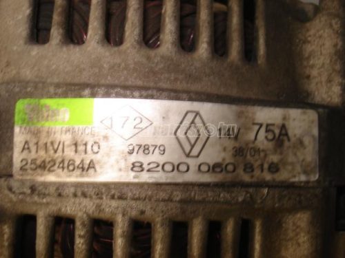 RENAULT TWINGO,  CLIO,  KANGOO,  THALIA | NISSAN KUBISTAR - 2002 - 8200060816 - generátor