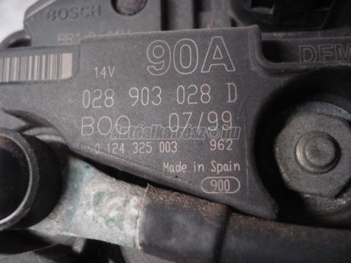 VOLKSWAGEN POLO,  GOLF IV,  NEW BEETLE,  BORA | AUDI A3,  TT | SKODA OCTAVIA - 2000 - 028903028D - generátor
