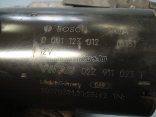 VOLKSWAGEN TOURAN,  MULTIVAN,  TRANSPORTER | SKODA ROOMSTER,  SUPERB,  FABIA,  PRAKTIK | SEAT IBIZA,  CORDOBA,  LEON - 2009 - 0001123012 - önindító