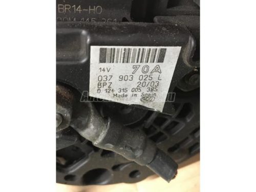 VOLKSWAGEN POLO,  CADDY,  LUPO | SEAT IBIZA,  CORDOBA,  INCA,  AROSA - 1999 - 037903025L - generátor