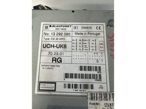 OPEL VECTRA C - 2006 - 453116246 - cd rádió