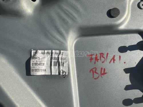 SKODA FABIA - 2006 - 6Y0839751AA - ablakemelő szerkezet